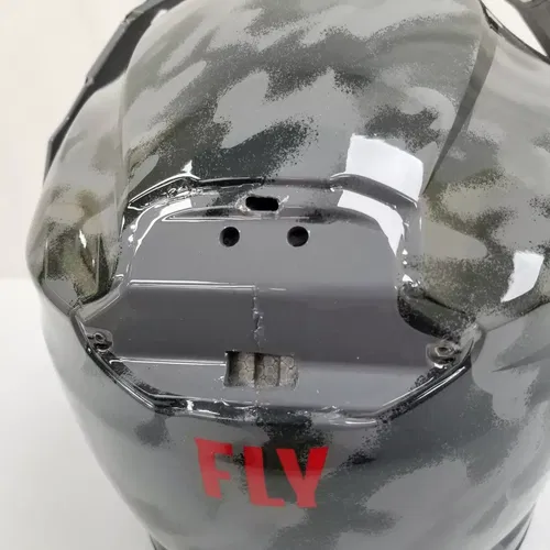 Fly Racing Trekker Helmet (Black Camo/Red, Small)