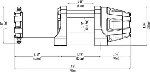 KFI 5000LB ASSAULT SERIES WINCH