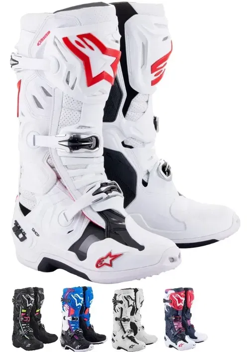 Alpinestars Tech 10 Supervented Motocross Boots for Dirt Bike, Offroad Riding