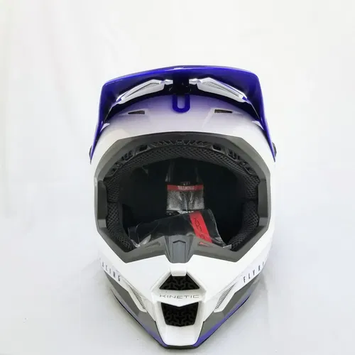 Fly Racing 2023 Adult Kinetic Vision Helmet (White/Blue, XX-Large)