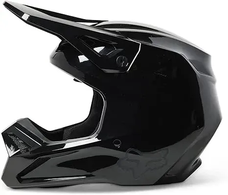 Fox Racing V1 Solid Helmet - Black, Small | MX Helmet with Impact Protection