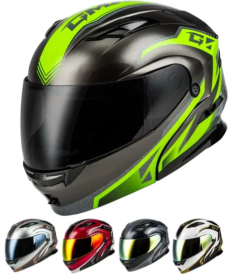 Gmax MD-01 Volta Modular Helmet with Rear LED Light