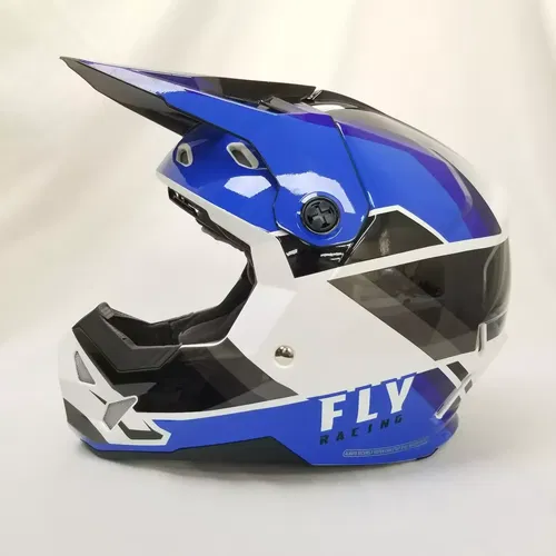 Fly Racing 2022 Adult Formula CP Helmet (Black/Blue/White, X-Small)