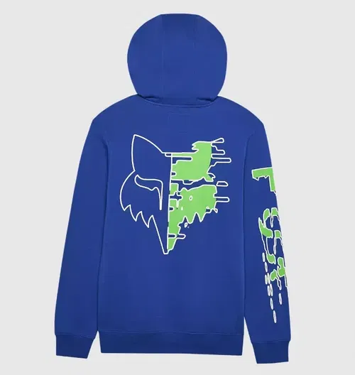 Fox Racing Emotion Blast Medium Pullover Hoodie, Blue