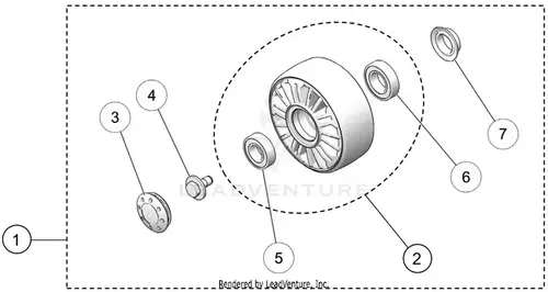 Camso 4S1 Replacement Wheel Kit - 50mm (7016-00-5220)