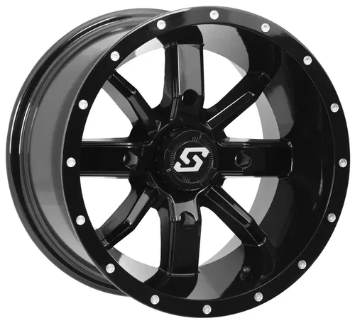 Sedona Hollow Point ATV/UTV Wheel Black, 14x10 4/156 5+5