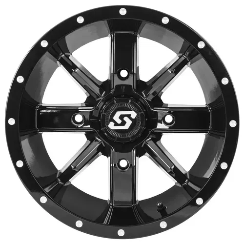 Sedona Hollow Point ATV/UTV Wheel Black, 14x10 4/156 5+5