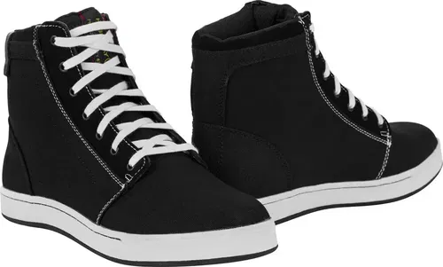 Highway 21 Axle Motorcycle Riding Shoes( Black/White, 11)