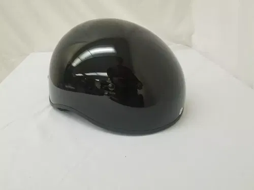 GMAX HH-65 Naked Motorcycle Street Half Helmet (Bravery Matte Black/Grey,