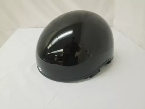 GMAX HH-65 Naked Motorcycle Street Half Helmet (Bravery Matte Black/Grey,