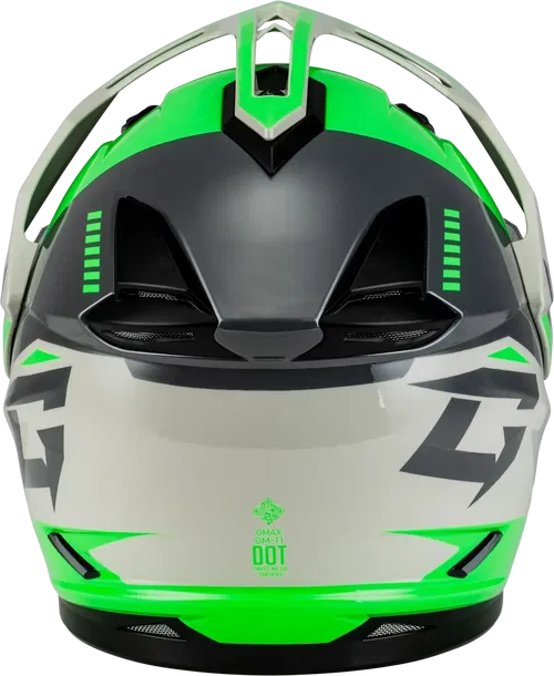 Gmax GM-11 Ronin Snow Helmet with Electric Shield (Green/Grey, X-Large)