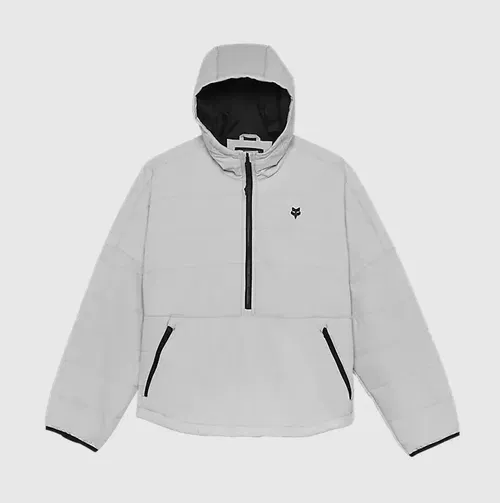 Fox Racing Womens Howell Anorak Jacket Size Small, Light Grey