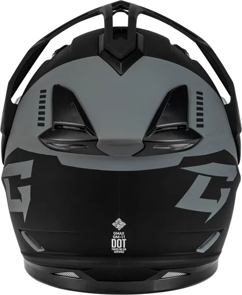 Gmax GM-11 Ronin Snow Helmet with Electric Shield (Matte Black/Silver, Medium)