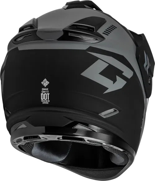 Gmax GM-11 Ronin Snow Helmet with Electric Shield (Matte Black/Silver, Medium)