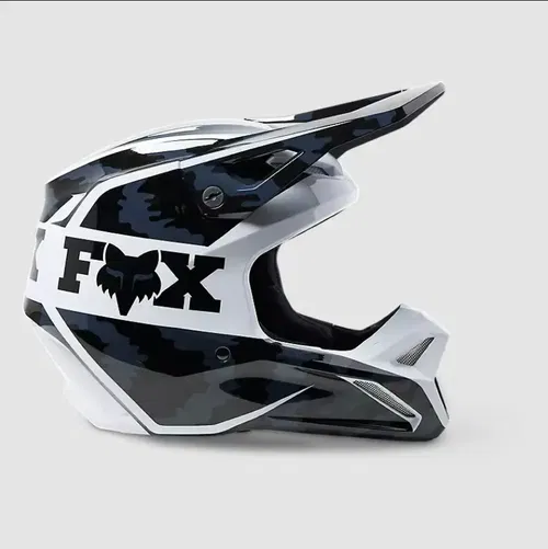 Fox Racing Youth V1 Nuklr Helmet - Black, Medium | MX Safety, Comfort & Style