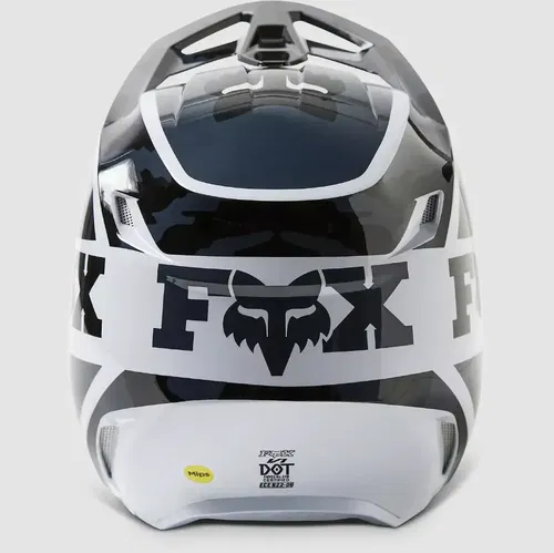 Fox Racing Youth V1 Nuklr Helmet - Black, Medium | MX Safety, Comfort & Style