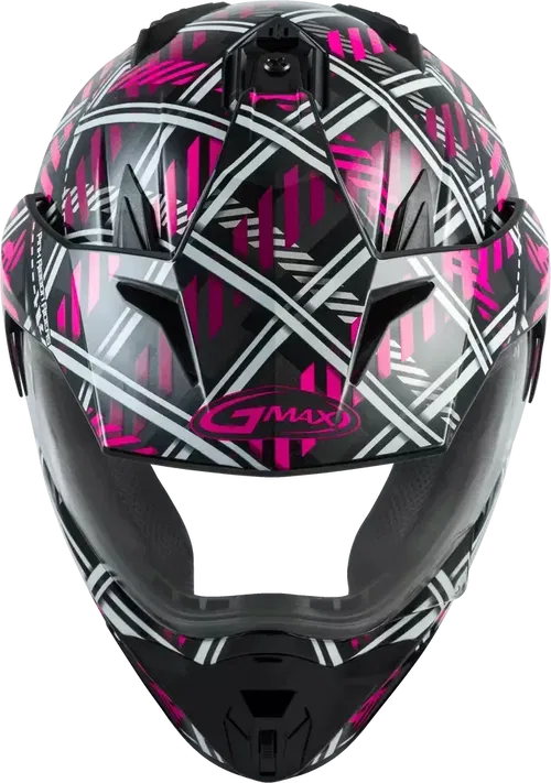 GMAX GM-11 DUAL-SPORT PINK RIBBON RIDERS HELMET BLACK/PINK XS