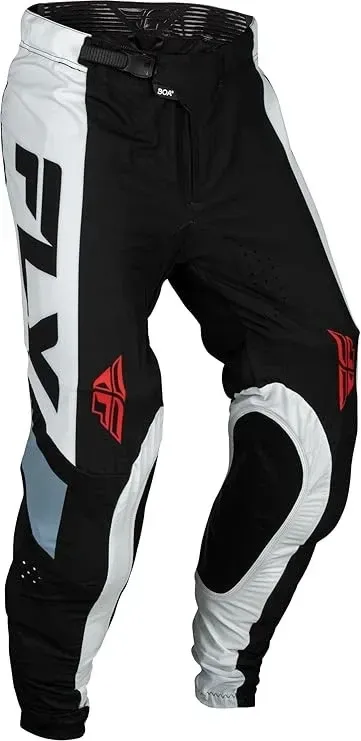 Fly Racing Lite Black/White Jersey + Pant Gear Set - For Dirt Bike, MTB, BMX