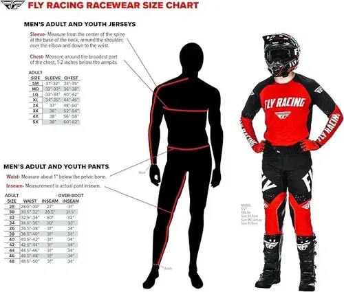 Fly Racing Lite Black/White Jersey + Pant Gear Set - For Dirt Bike, MTB, BMX