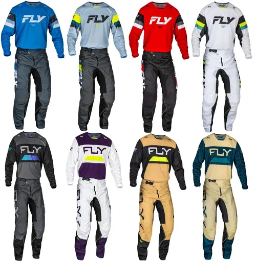 Fly Racing Kinetic PRIX RELOAD Jersey and Pant Riding Gear Combo Set MX ATV