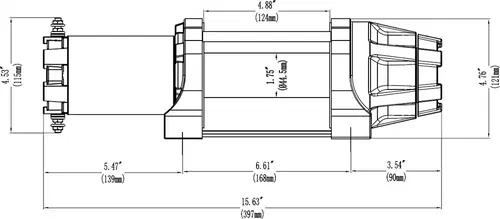 KFI 5000LB WIDE ASSAULT SERIES WINCH