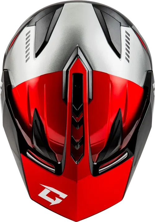Gmax GM-11 Ronin Snow Helmet with Electric Shield (Black/Red, Medium)