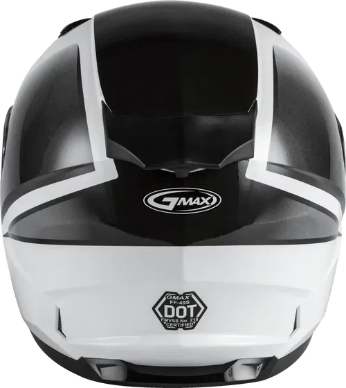 GMAX FF-49S Full-Face Dual Lens Shield Snow Helmet (White/Black, Large)