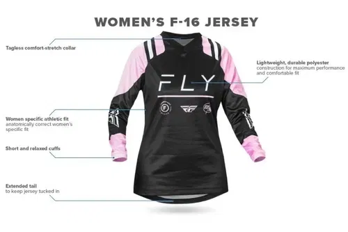 Fly Racing Women's F-16 Motocross & Mountain Bike Jersey - Protective Jersey
