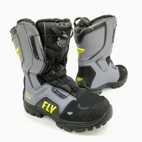 Fly Racing Marker BOA Snow Boot (Black/Grey/Hi-Vis, 12)