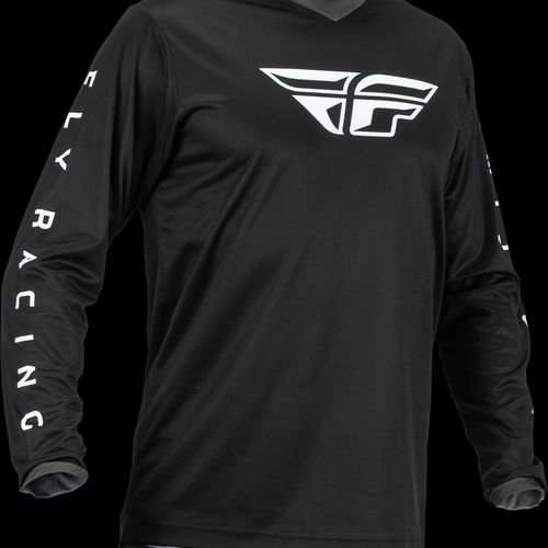 Fly Racing 2023 Adult F-16 Jersey (Black/White)