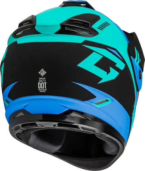 Gmax GM-11 Ronin Snow Helmet with Electric Shield (Matte Black/Blue, 3X-Large)
