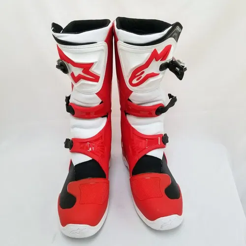 Alpinestars Men's Tech Motocross 3 Boots  (Red/White, 16)