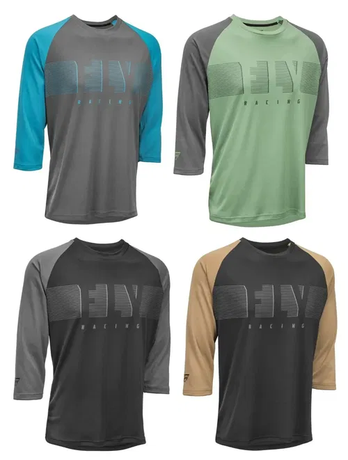 Fly Racing RIPA 3/4 Sleeve MTB/BMX/Cycling Riding Jersey