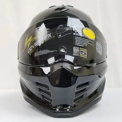 Scorpion Covert Fx Full Face Helmet (Gloss Black, X-Large)