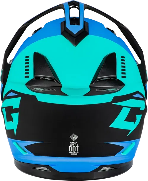 Gmax GM-11 Ronin Snow Helmet with Electric Shield (Matte Black/Blue, Medium)