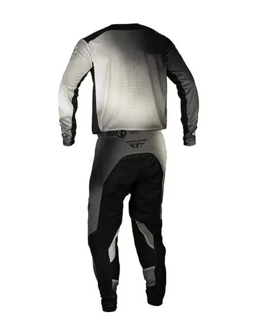 Fly Racing Lite Light Grey Jersey + Pant Gear Set - For Dirt Bike, MTB, BMX