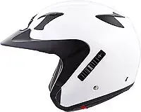 Scorpion Exo-Ct220 Open-Face Helmet Gloss White Xs