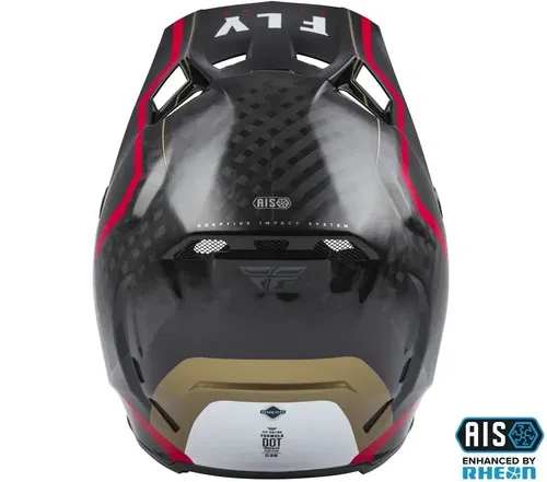 Fly Racing 2022 Adult Formula Carbon Axon Helmet (Black/Red/Khaki, X-Small)