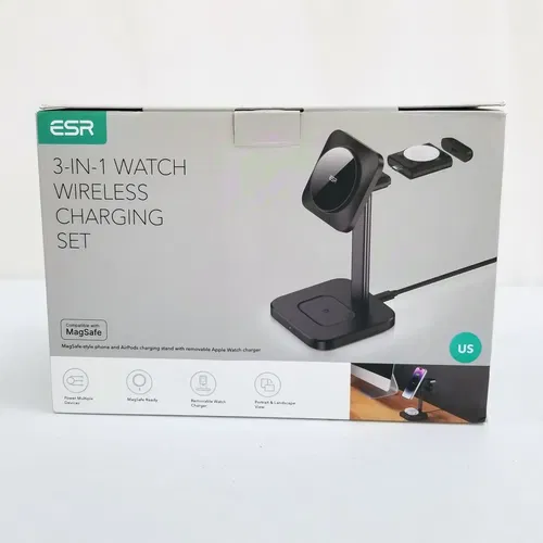 ESR 3-in-1 Watch Wireless Charging Set (HaloLock) - New Open Box
