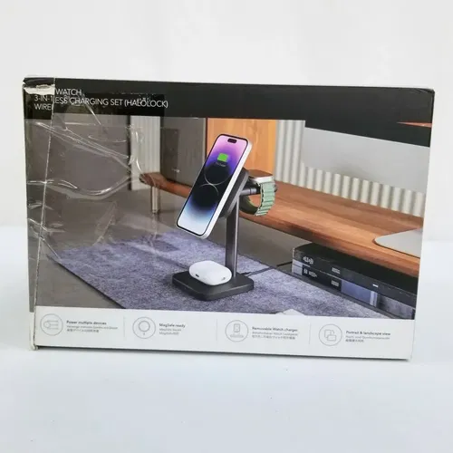 ESR 3-in-1 Watch Wireless Charging Set (HaloLock) - New Open Box