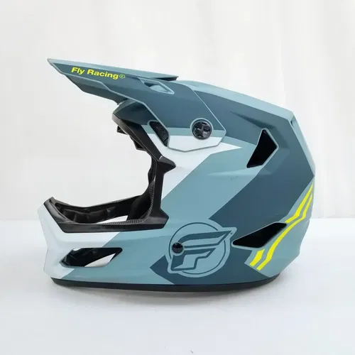 Fly Racing Rayce MTB/BMX Bicycle Helmet (Matte Blue Stone/Hi-Vis, X-Large)