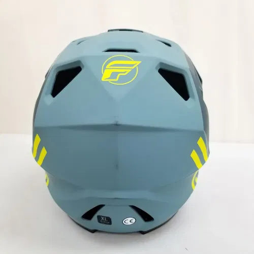 Fly Racing Rayce MTB/BMX Bicycle Helmet (Matte Blue Stone/Hi-Vis, X-Large)