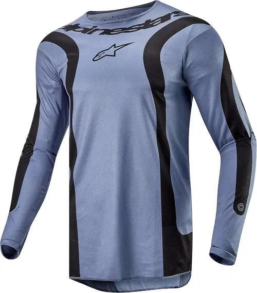 Alpinestars Fluid Lurv MX Jersey Light Blue/Black | Breathable Motocross