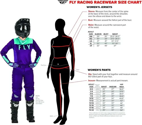 Fly Racing Women's F-16 Motocross & Mountain Bike Pants - Protective Pants for