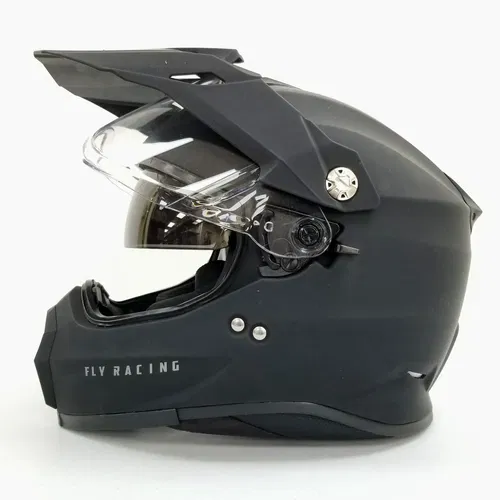 Fly Racing Trekker Solid Helmet (Matte Black, Large)