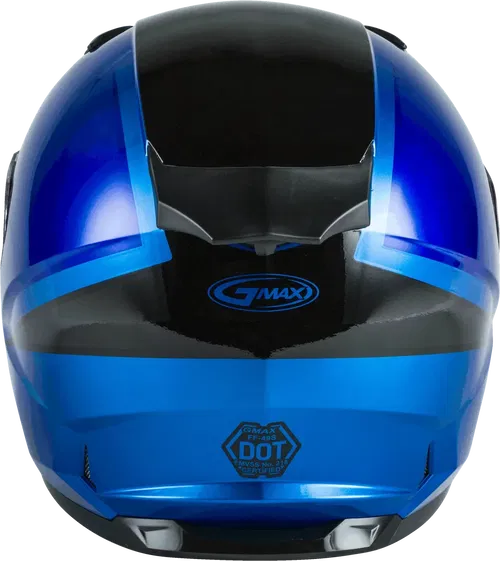 GMAX FF-49S Full-Face Dual Lens Shield Snow Helmet (Blue/Black, X-Large)
