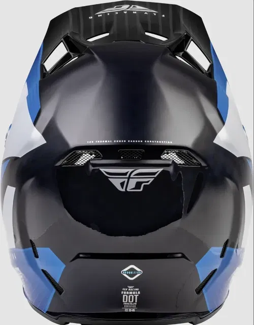 Fly Racing 2022 Youth Formula Carbon Prime Helmet Blue/White/Blue-L | MX