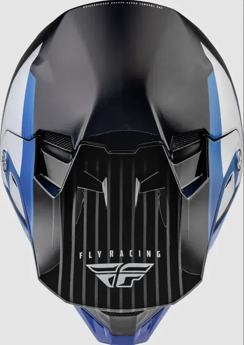 Fly Racing 2022 Youth Formula Carbon Prime Helmet Blue/White/Blue-L | MX