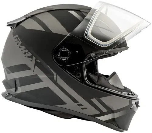 GMAX FF-49 Full-Face Berg Snow Helmet (SZ Large, Matte Black/Silver)