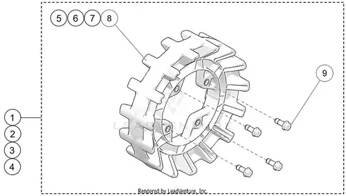 Camso Replacement 4 Bolt Sprocket Kit - 16/4 (7009-00-7116)